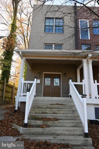 a front view of a house