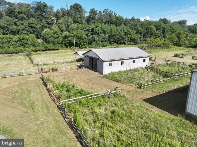 a view of a house with a yard and potted plants