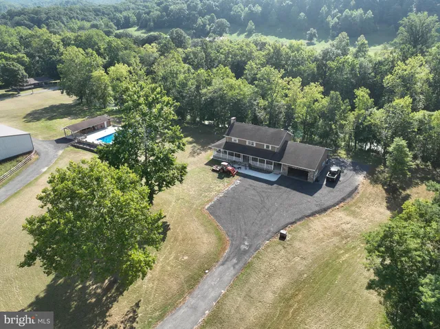 an outdoor space with seating