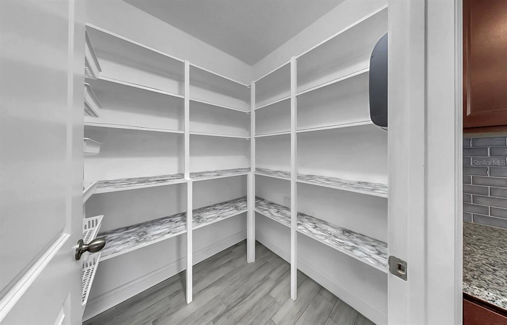 10237 Mangrove Well Road Sun City Center, FL 33573 - Photo 18 of 56 a view of walk in closet with empty racks