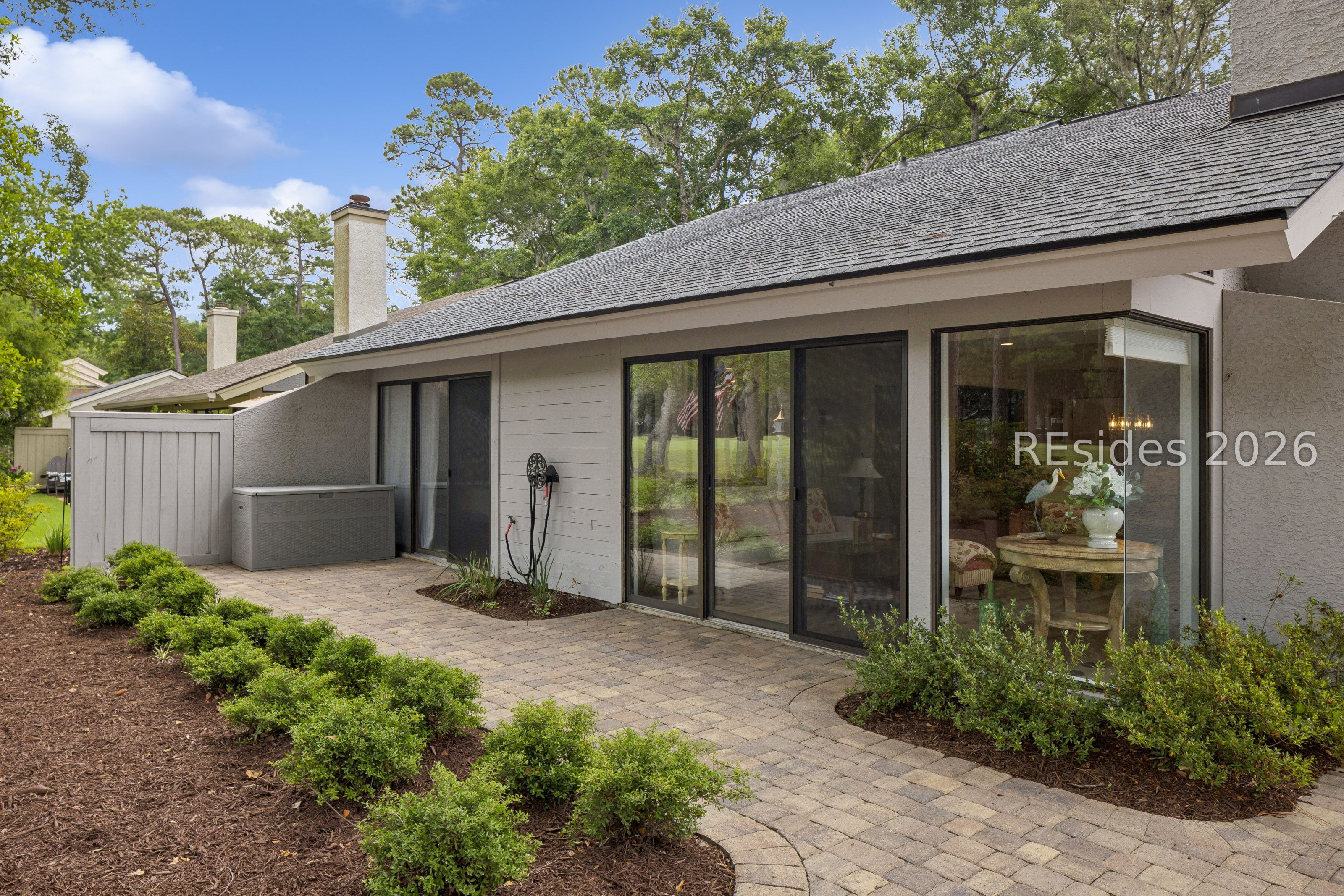 66 Stable Gate Road Hilton Head Island, SC 29926 - Photo 26 of 76 Back Patio / Primary BR & Great Room