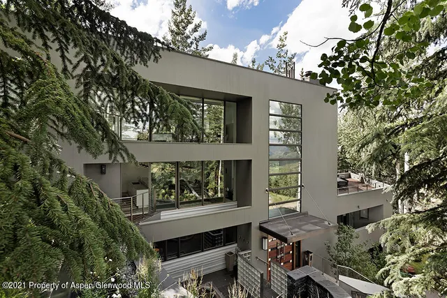 a view of balcony with a potted plant