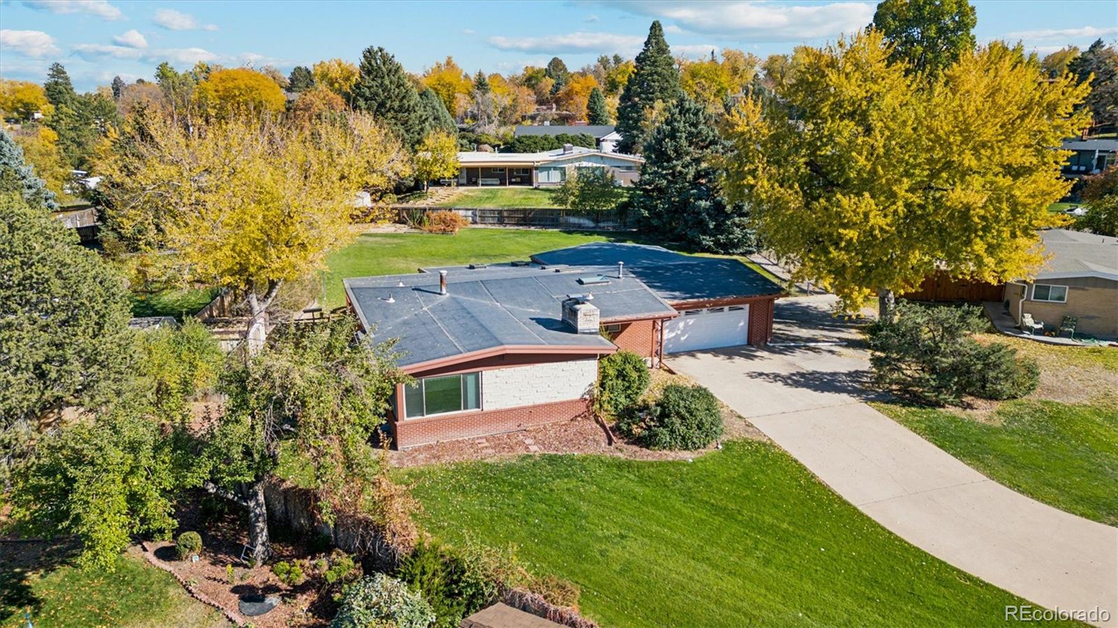 20 Rangeview Place Wheat Ridge, CO 80215 - Photo 40 of 49 an aerial view of a house with a yard