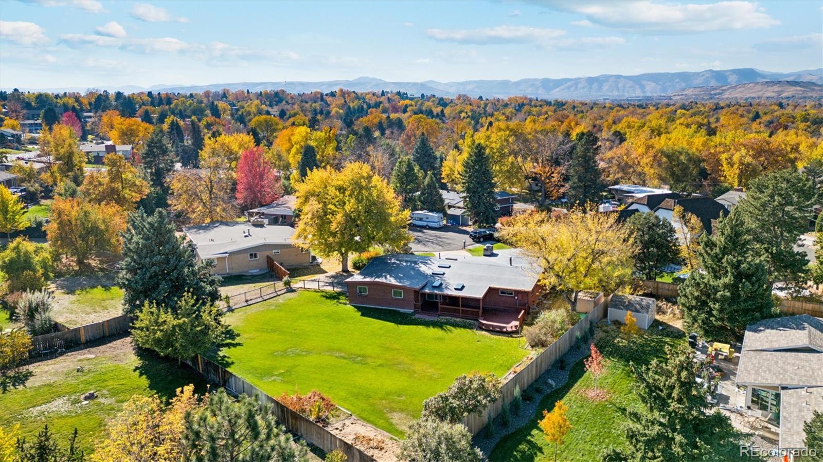 20 Rangeview Place Wheat Ridge, CO 80215 - Photo 46 of 49 an aerial view of residential houses with outdoor space