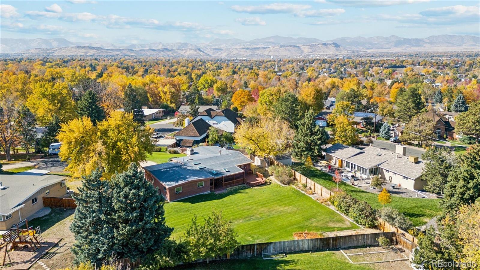 20 Rangeview Place Wheat Ridge, CO 80215 - Photo 47 of 49 an aerial view of residential houses with outdoor space