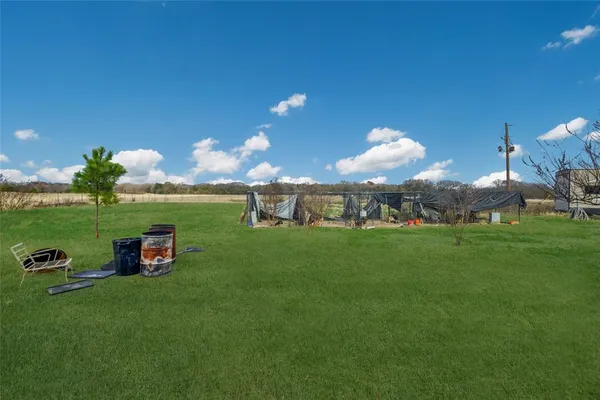 a backyard of a house