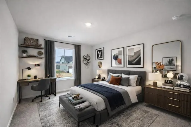 a spacious bathroom with a sink a large mirror and shower