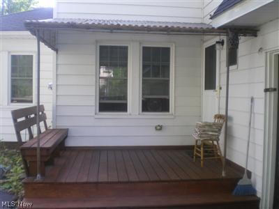 1251 Quilliams Road Cleveland Heights, OH 44121 - Photo 7 of 10 Rear Deck/Porch with Garage Attached.