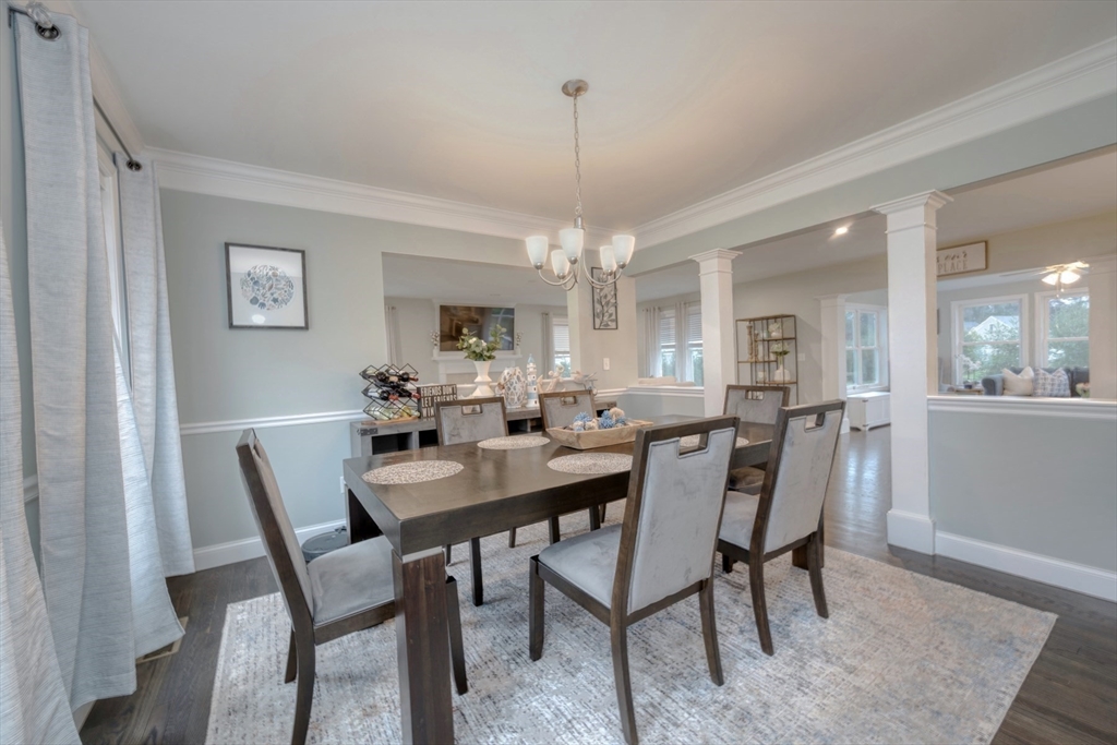 4 Sycamore Lane Bridgewater, MA 02324 - Photo 8 of 42 a view of a dining room with furniture window and wooden floor