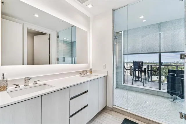 a view of an outdoor seating area