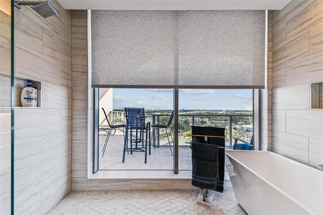 a view of a livingroom with furniture