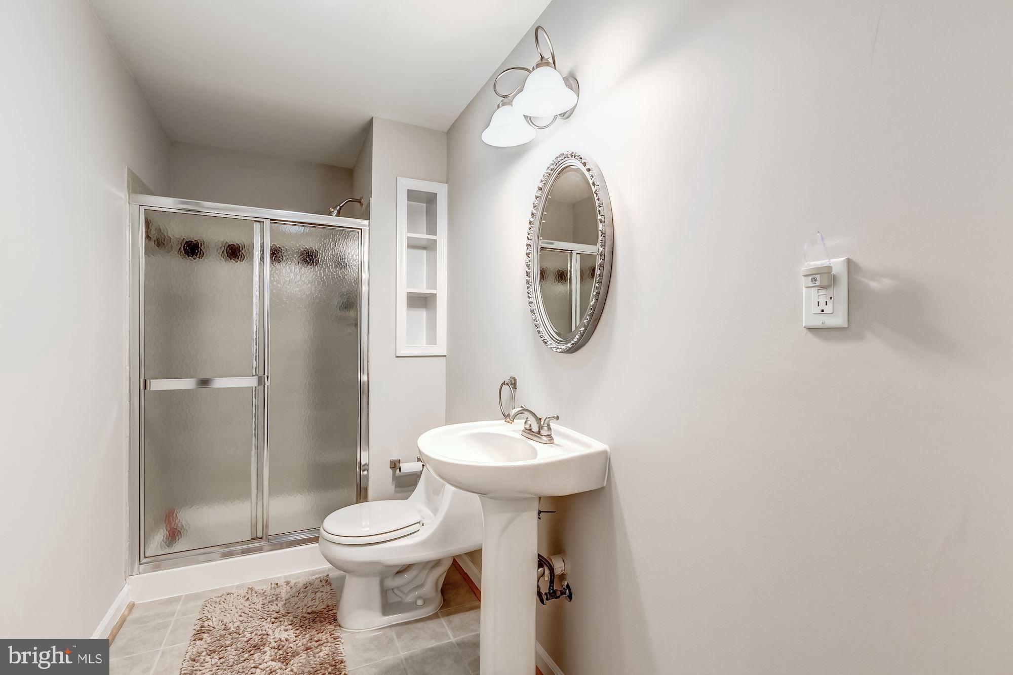 6402 Springhouse Circle Clifton, VA 20124 - Photo 39 of 43 a bathroom with a toilet a sink and mirror