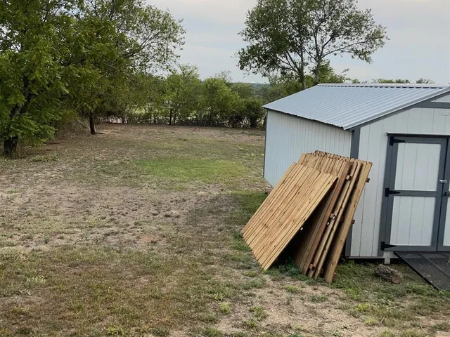 a view of outdoor space and deck