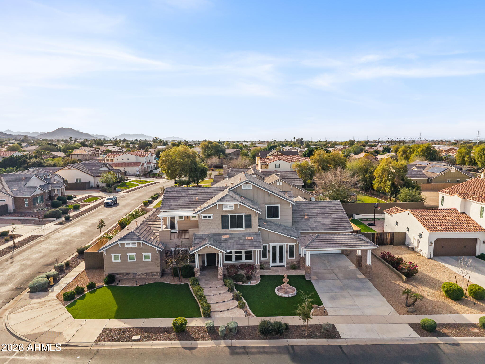 2822 East Constance Way Phoenix, AZ 85042 - Photo 54 of 64 an aerial view of residential houses with city view