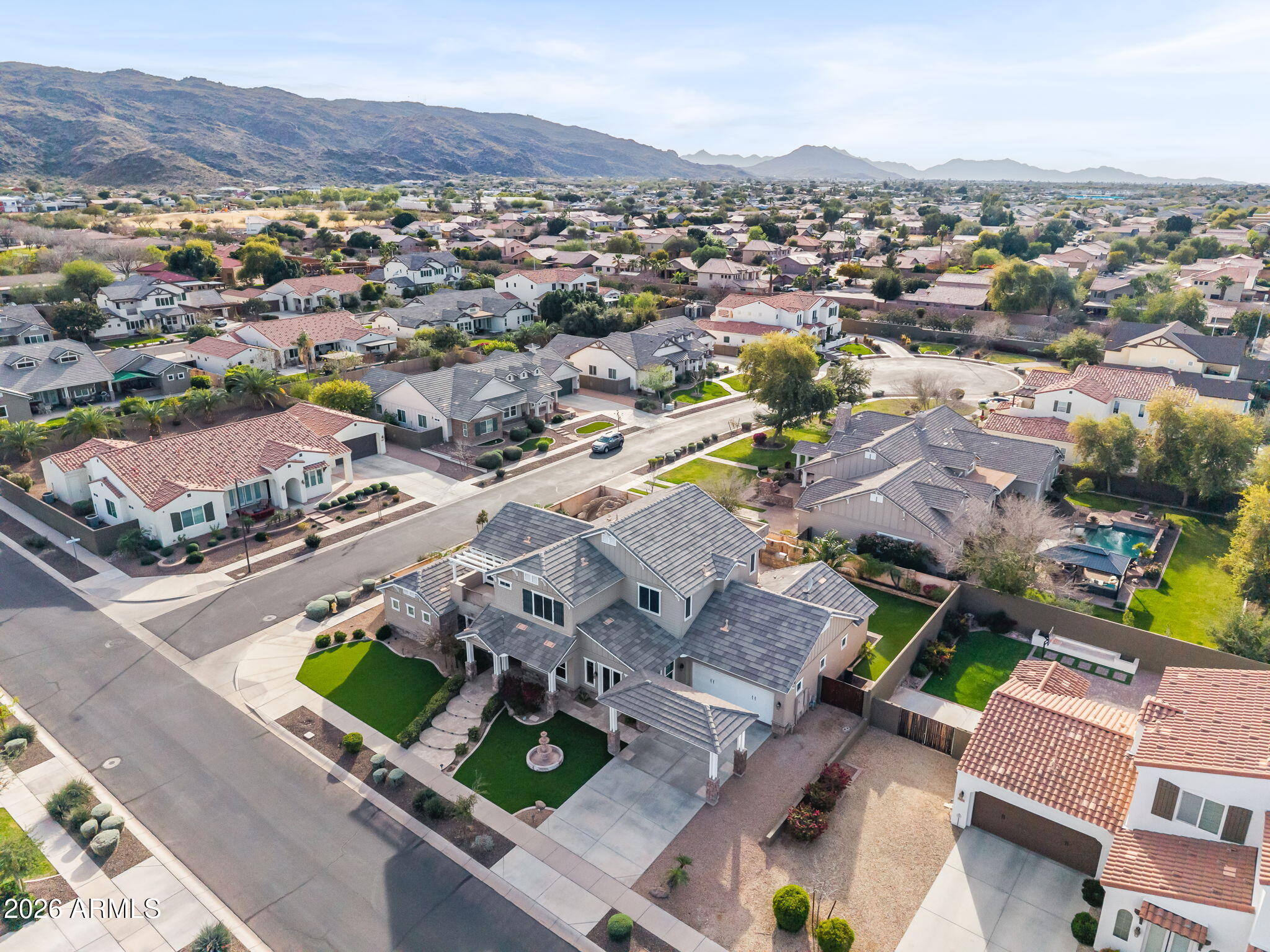 2822 East Constance Way Phoenix, AZ 85042 - Photo 62 of 64 an aerial view of residential houses with outdoor space