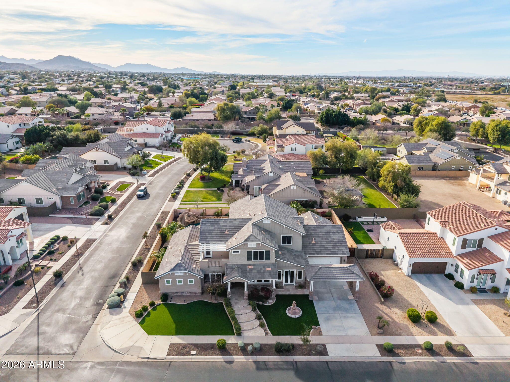 2822 East Constance Way Phoenix, AZ 85042 - Photo 63 of 64 an aerial view of residential houses with outdoor space