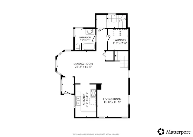 a picture of a bench in front of a white house