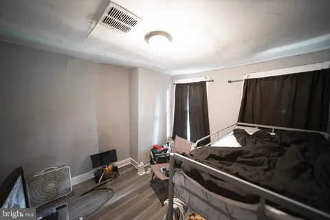 a room with a desk and a chair