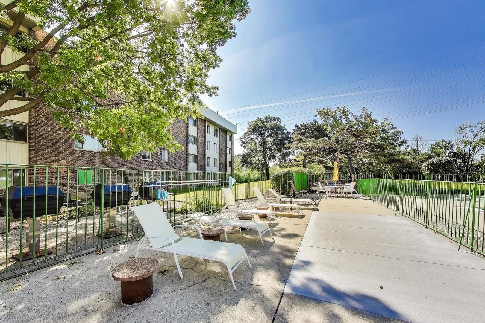 841 North York Street, Unit 109 Elmhurst, IL 60126 - Photo 27 of 34 a view of a patio with couches table and chairs and potted plants