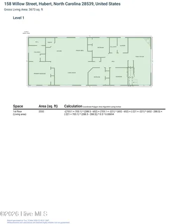$460,000 | 158 Willow Street, Hubert, NC 28539