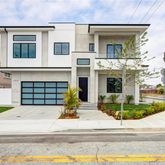 a house view with garden space