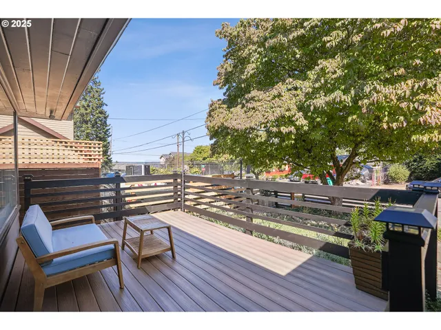 a view of outdoor space with seating space