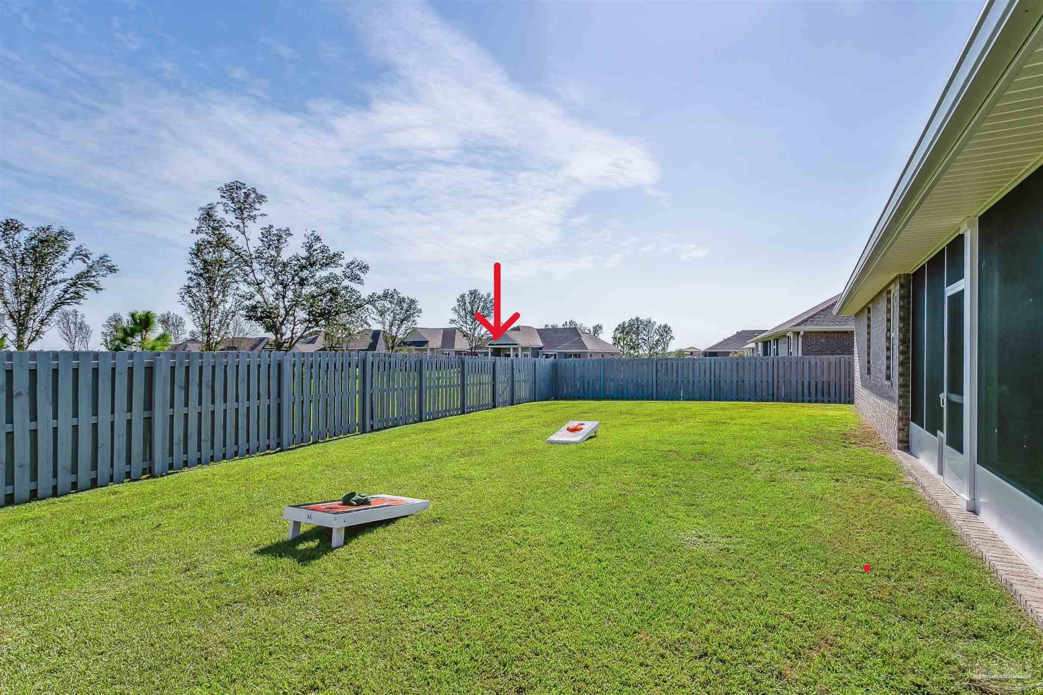 8935 Trail Ridge Road Milton, FL 32583 - Photo 29 of 38 Arrow pointing to location of gate on backside