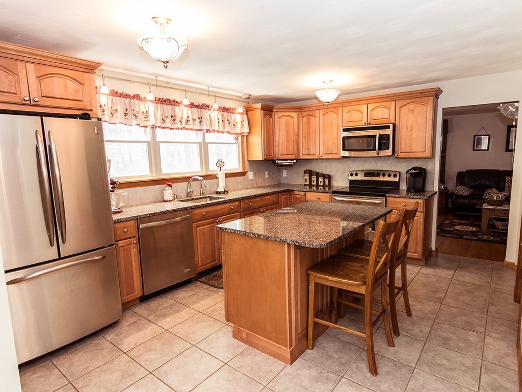 145 W Road Burrillville, RI 02859 - Photo 8 of 24 Granite kitchen with center island