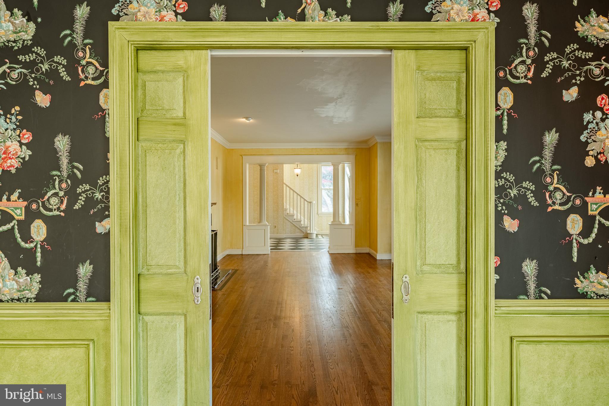 124 Center Mill Road Chadds Ford, PA 19317 - Photo 13 of 73 Pocket doors between Living Room and Dining Room