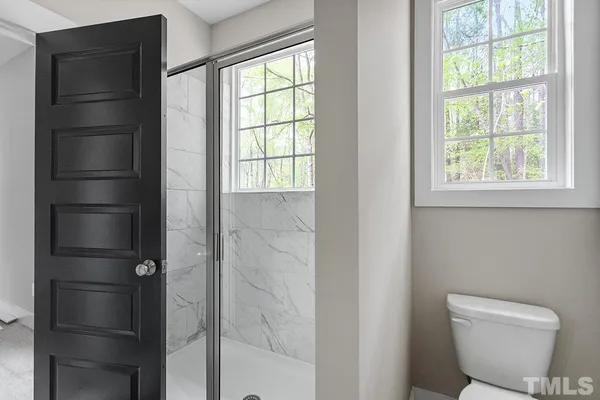 a bathroom with a toilet