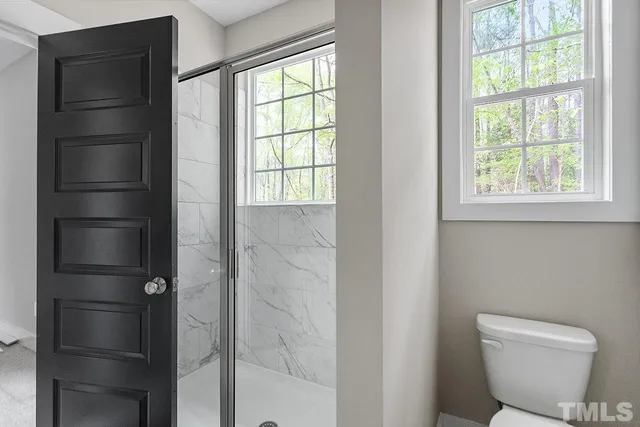 a bathroom with a toilet