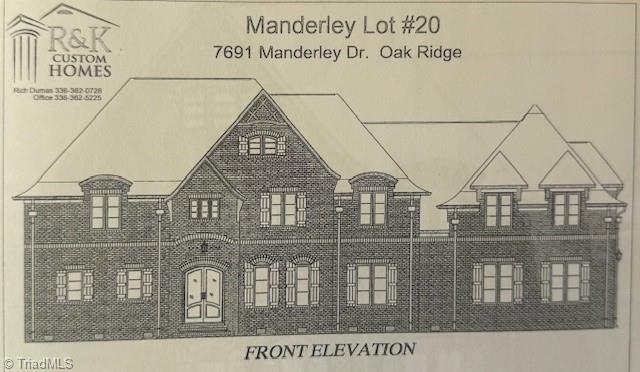 Rendering of home under construction