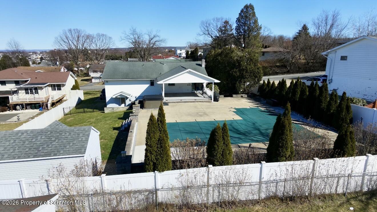 804 School Street Moosic, PA 18507 - Photo 6 of 67 a view of a house with wooden deck
