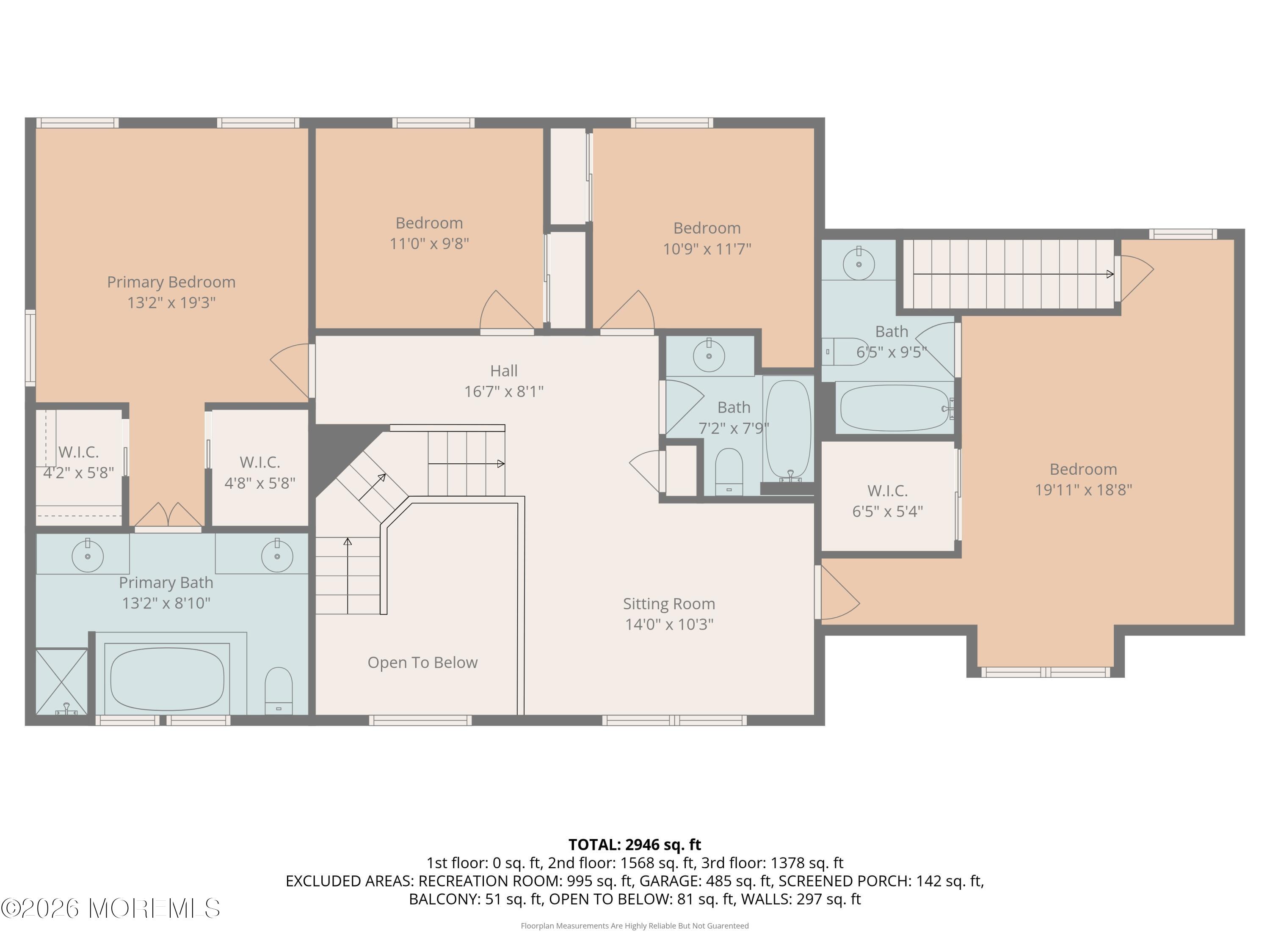 1651 Forge Pond Road Brick, NJ 08724 - Photo 86 of 88 Floorplan 2nd Floor