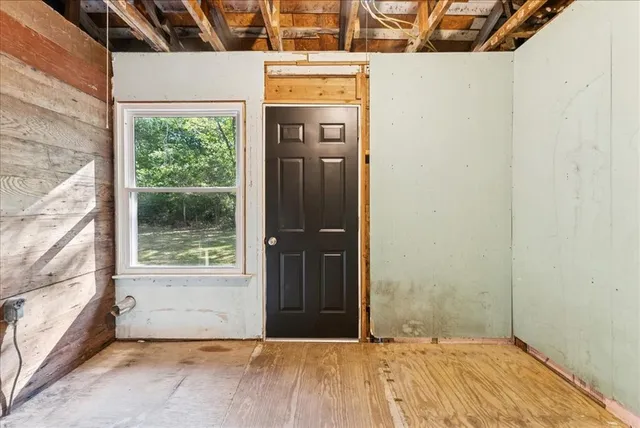 a view of a door of the house