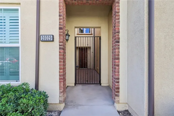 a view of front door of house