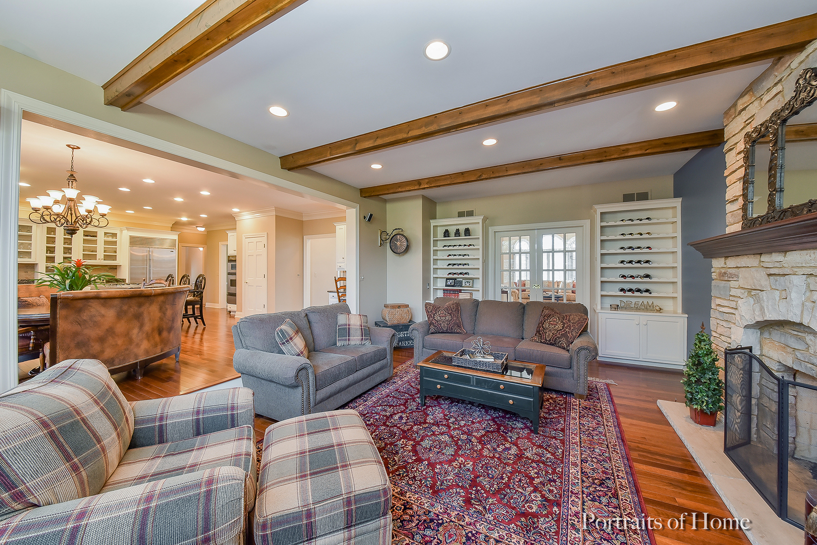 2731 Wendy Road Naperville, IL 60565 - Photo 8 of 31 a living room with furniture and a fireplace