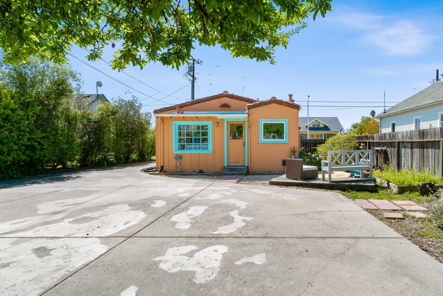 620 Sumner Street Santa Cruz, CA 95062 - Photo 40 of 45 a front view of a house with a yard and garage