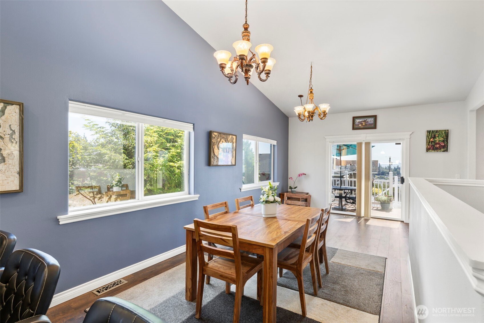38292 Northeast Doe Road Hansville, WA 98340 - Photo 17 of 40 a view of a dining room with furniture window and wooden floor