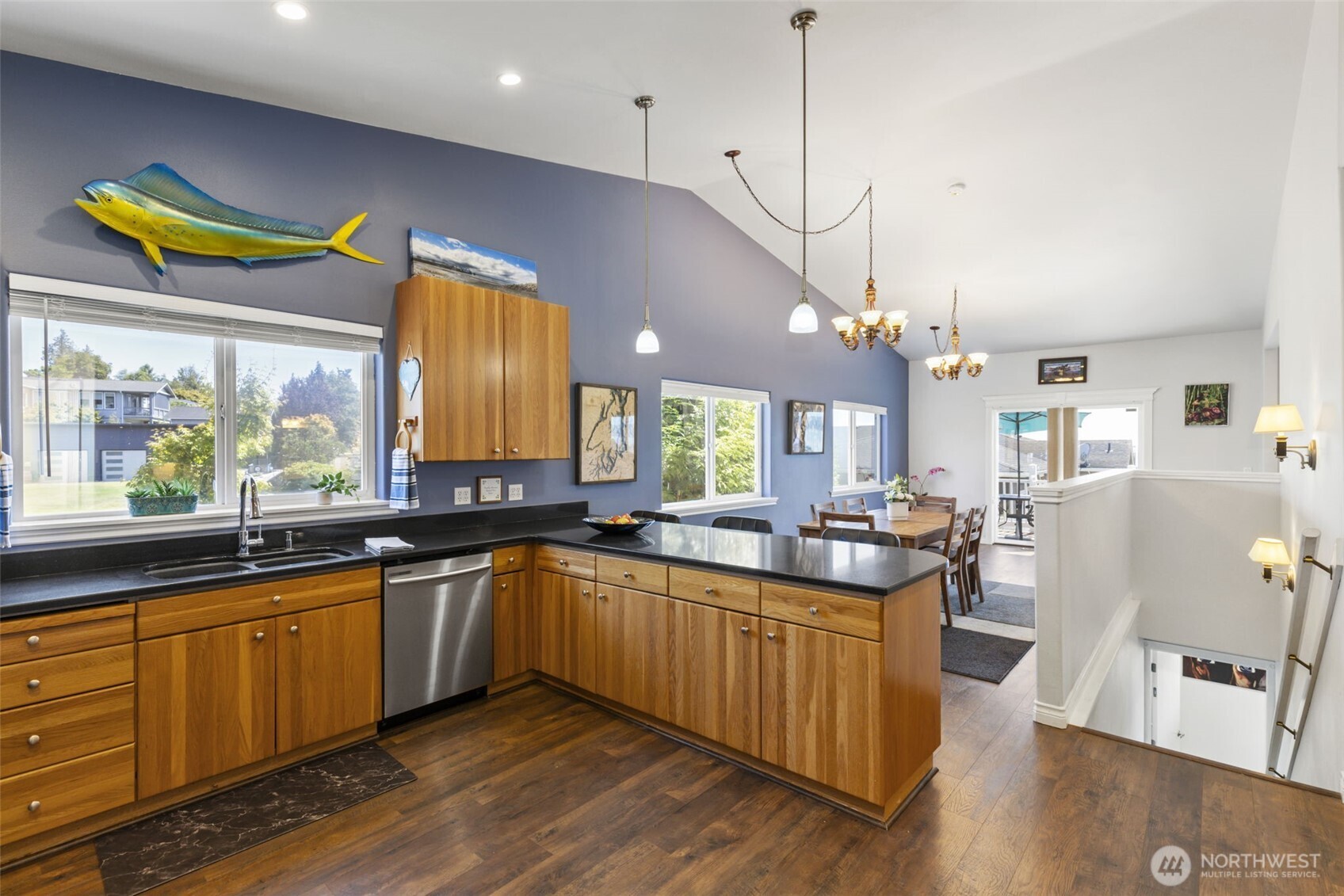 38292 Northeast Doe Road Hansville, WA 98340 - Photo 23 of 40 a kitchen with lots of counter space sink and appliances