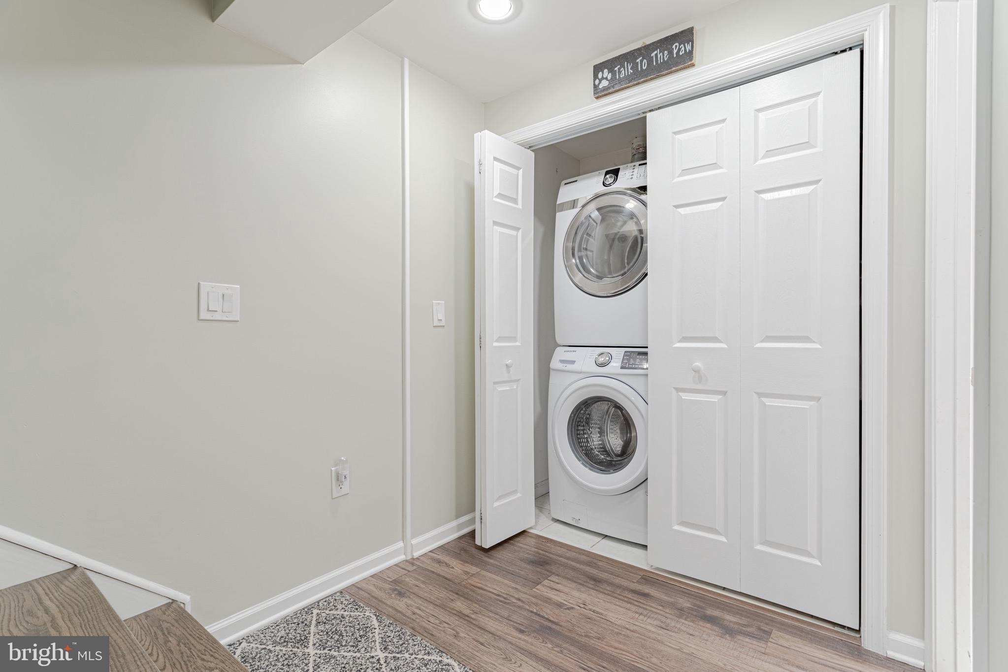 8325 Windfall Road Springfield, VA 22153 - Photo 21 of 34 Stacked front-loading washer and dryer