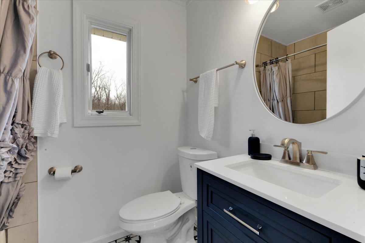 192 Monee Road Park Forest, IL 60466 - Photo 15 of 25 a bathroom with a sink vanity mirror and toilet