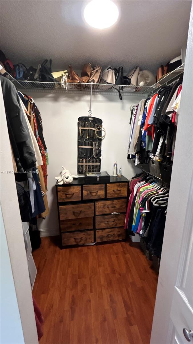 13267 Southwest 9th Lane Miami, FL 33184 - Photo 26 of 53 a view of walk in closet with clothes and shoes