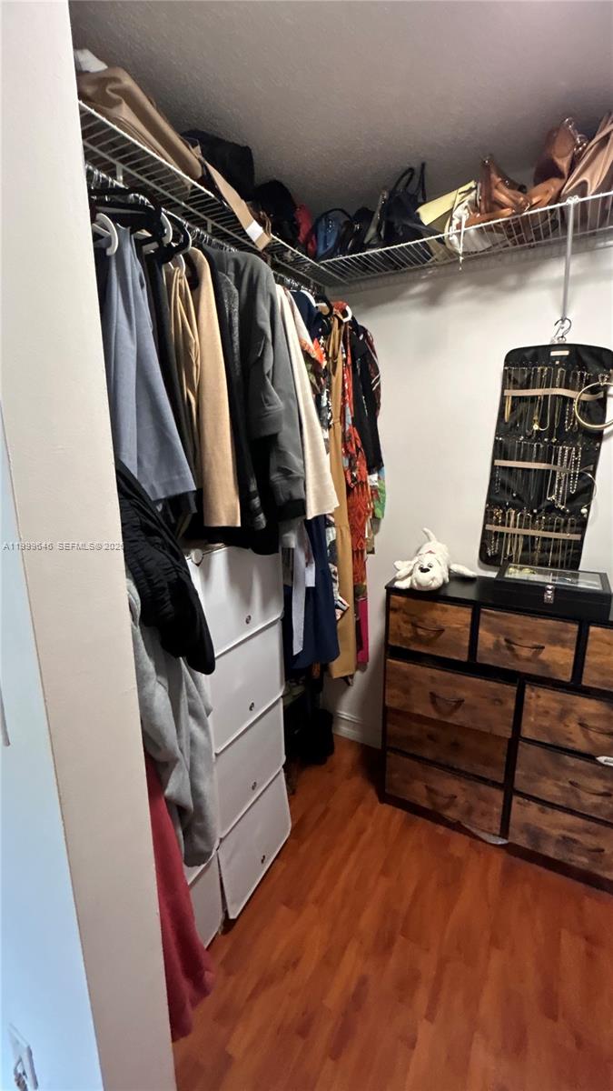 13267 Southwest 9th Lane Miami, FL 33184 - Photo 27 of 53 a view of walk in closet with clothes and shoes