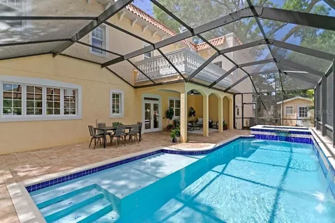 a house view with a outdoor space
