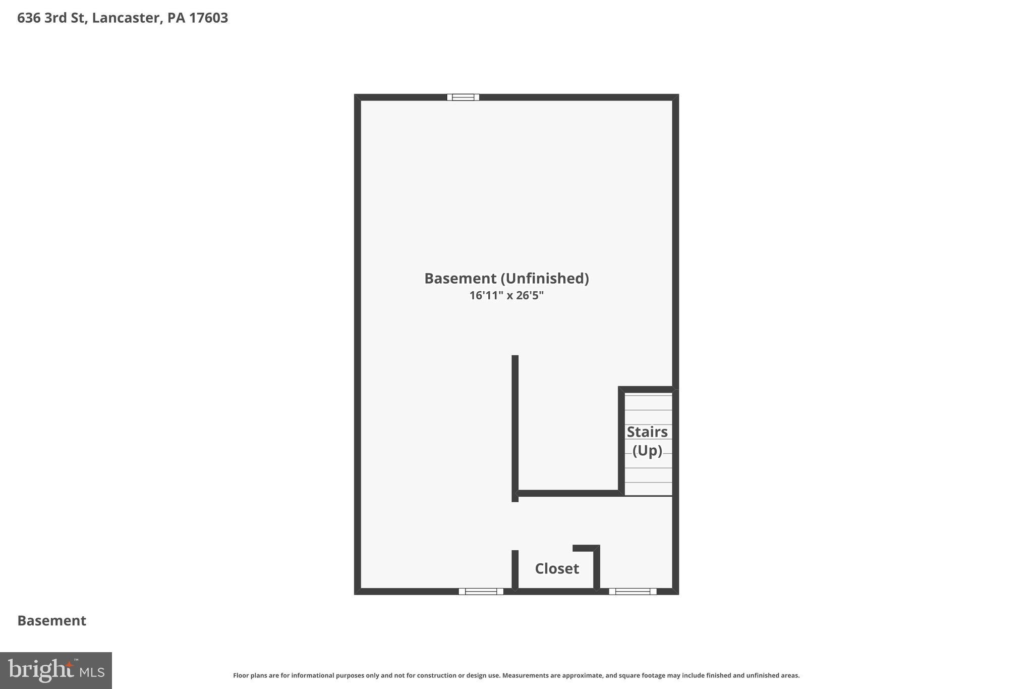 636 3rd Street Lancaster, PA 17603 - Photo 41 of 42 a picture of a floor plan