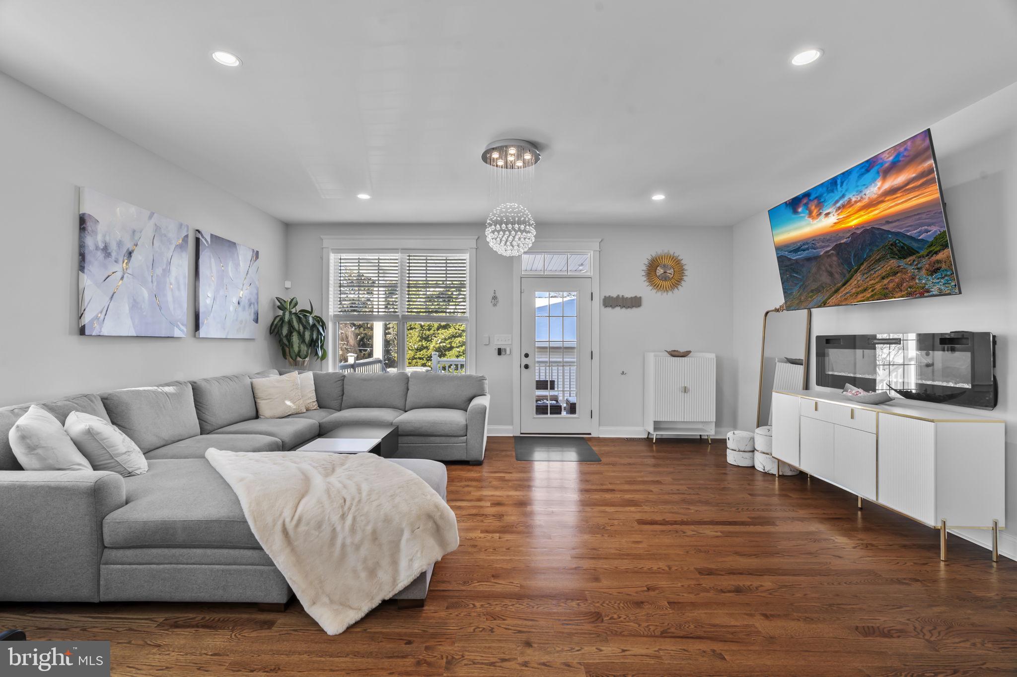 122 Church Road Jenkintown, PA 19046 - Photo 17 of 38 a living room with furniture and kitchen view