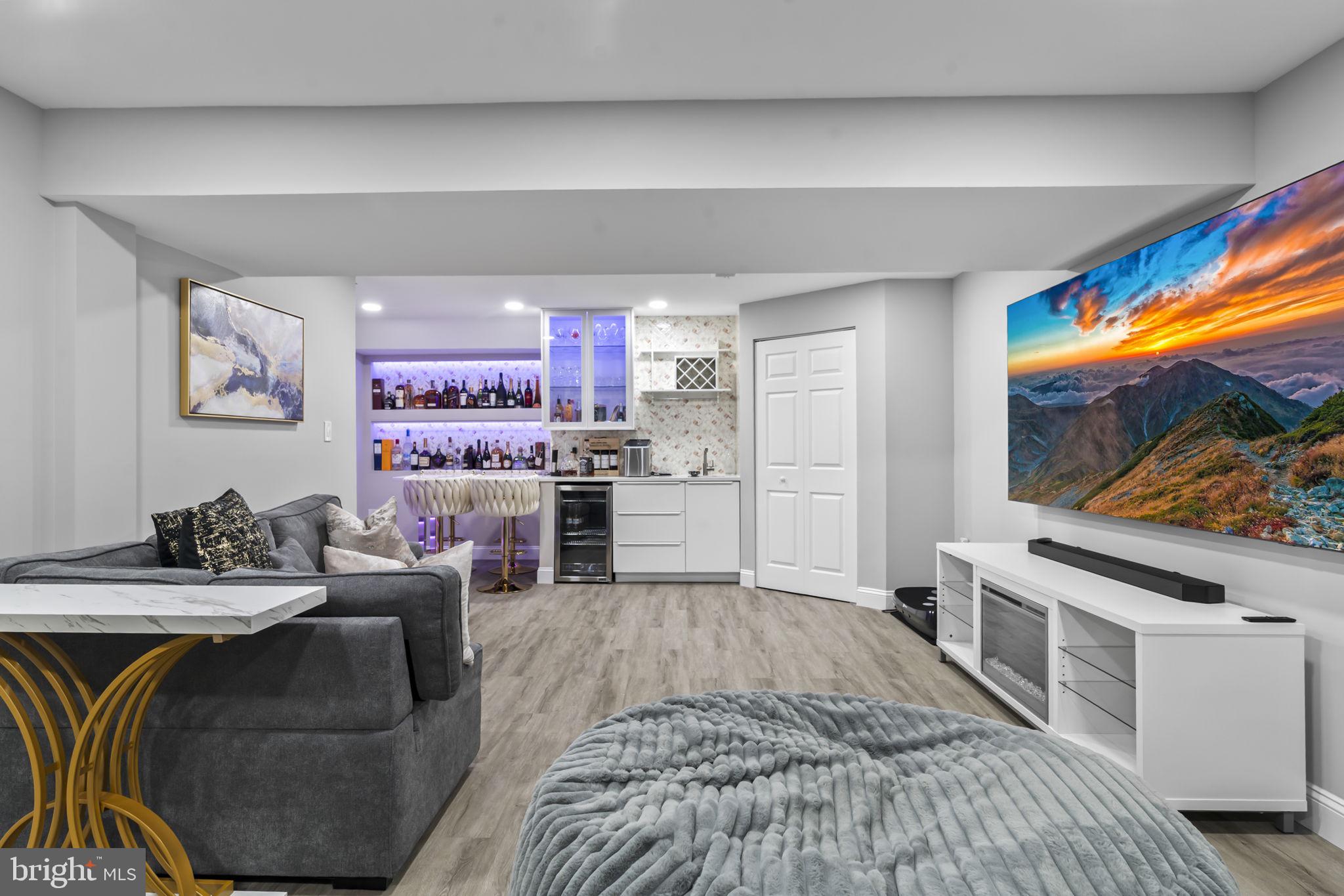 122 Church Road Jenkintown, PA 19046 - Photo 34 of 38 a living room with stainless steel appliances furniture and a flat screen tv