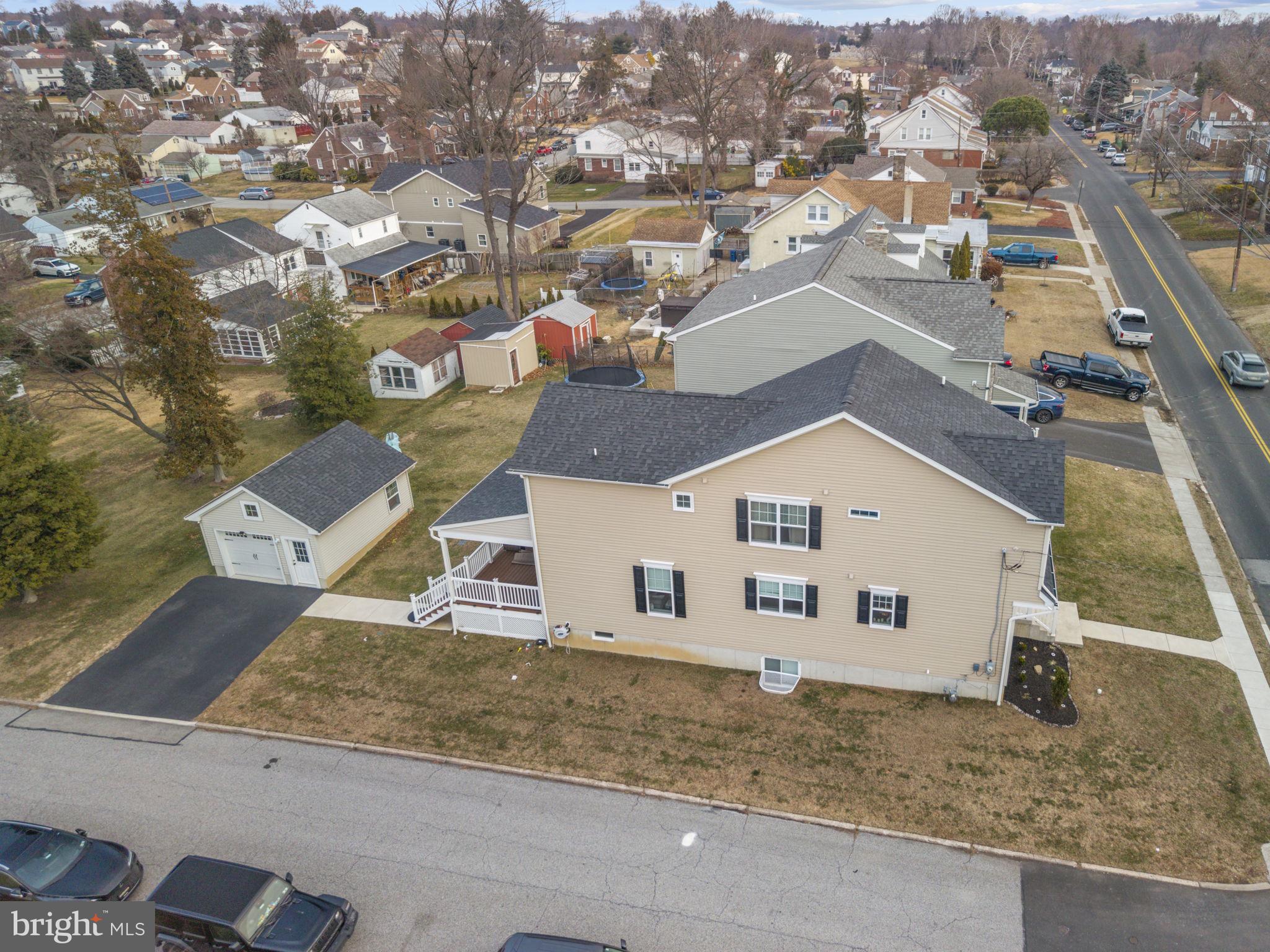 122 Church Road Jenkintown, PA 19046 - Photo 6 of 38 an aerial view of a house with a yard