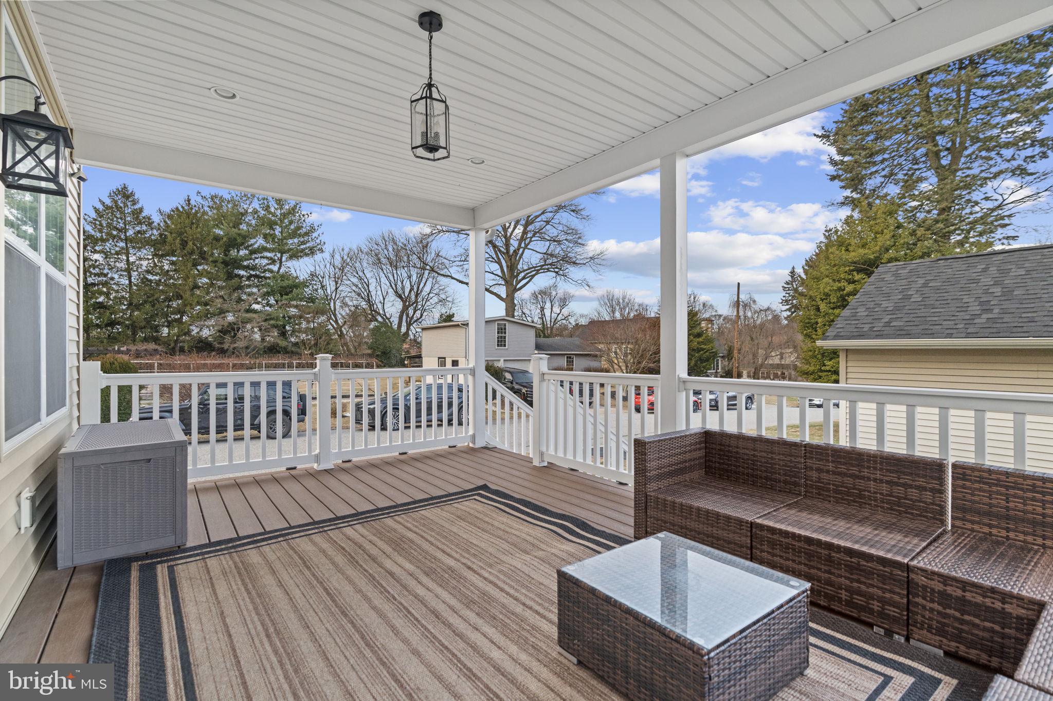 122 Church Road Jenkintown, PA 19046 - Photo 8 of 38 a view of a balcony with wooden floor